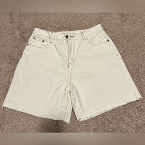 Cleo Harper Women's White Denim Shorts